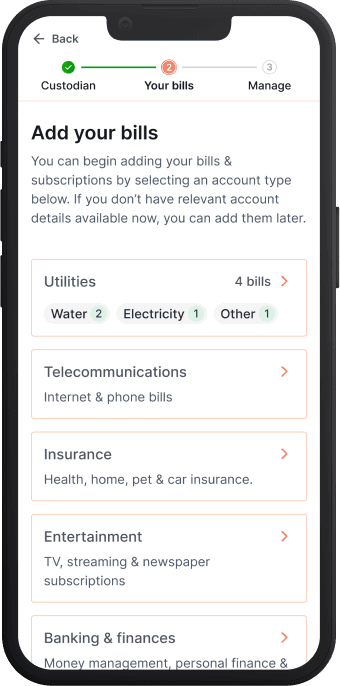 BillWill mobile page