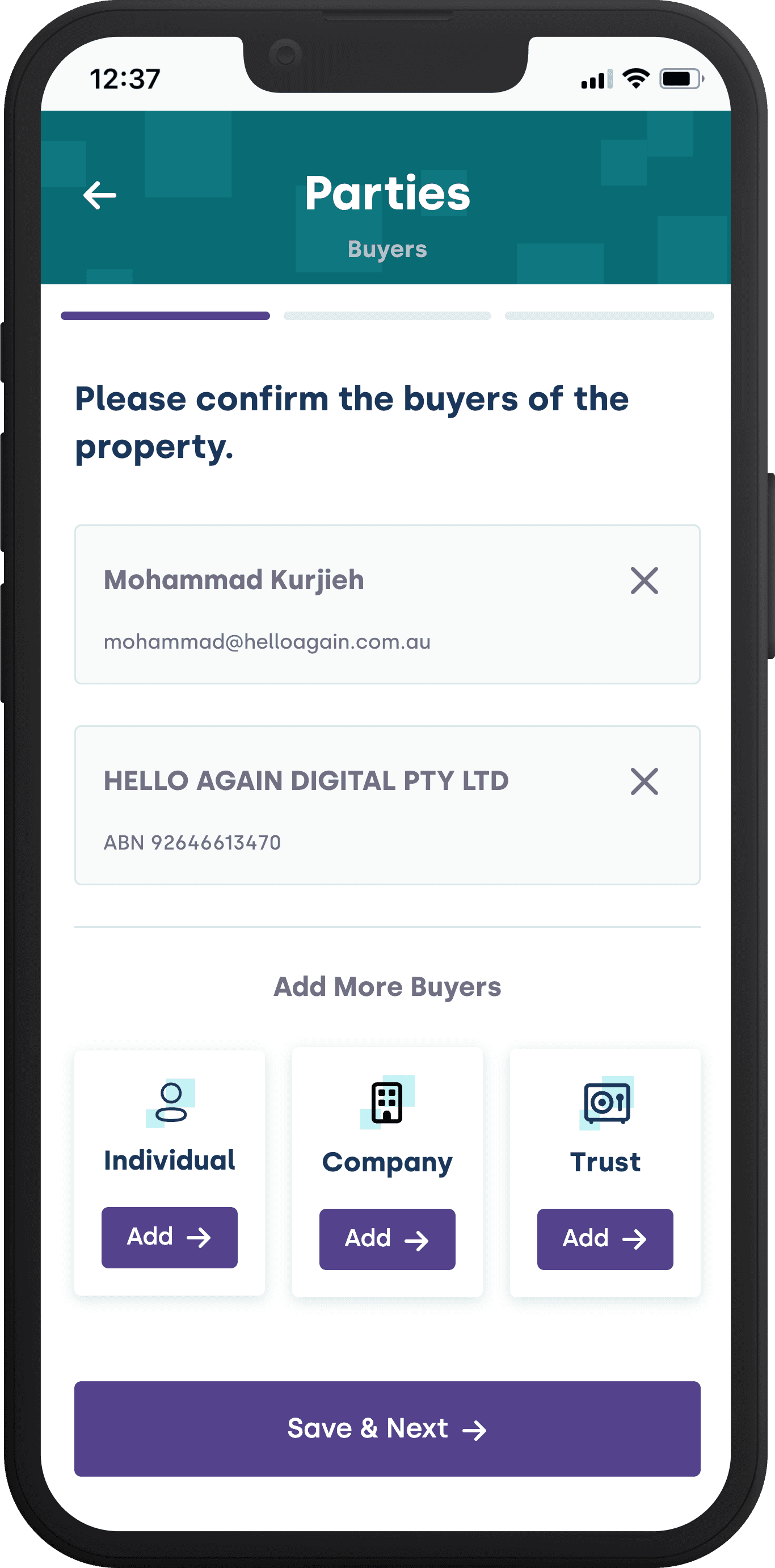 mobile cooperty page