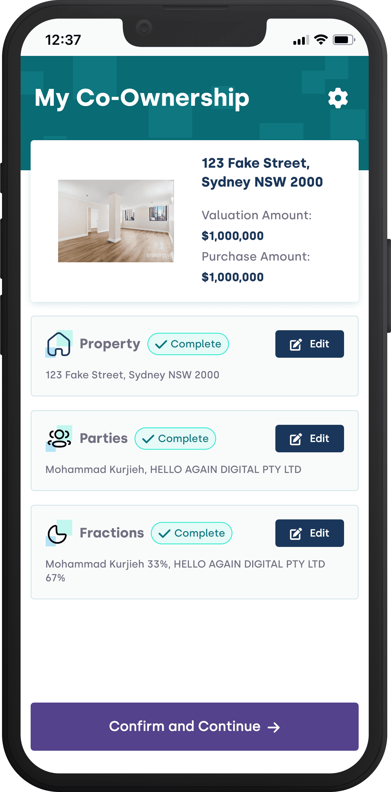 mobile cooperty page